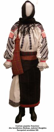 Costum tradițional românesc din Hodoșa, jud. Harghita